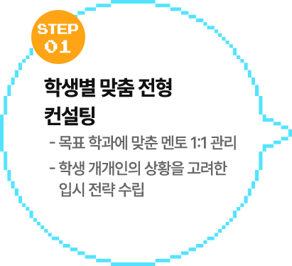 학생별 맞춤 전형 컨설팅